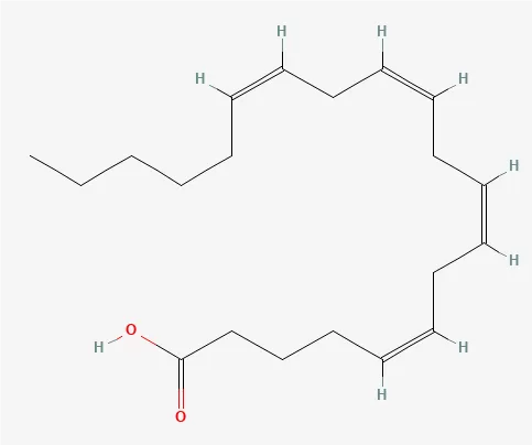 Figure 1. The structure of arachidonic acid (image adapted from PubChem)